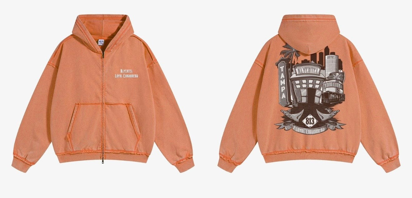 Built In The Bay Zip Up Hoodie